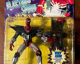 ToyBiz: Electro Spark Spider-Man Action Figure (1997)