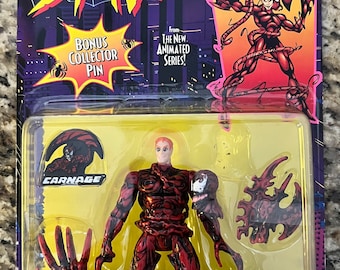 Toybiz: Spider-man's Carnage Unleashed Action Figure (1995) - Etsy