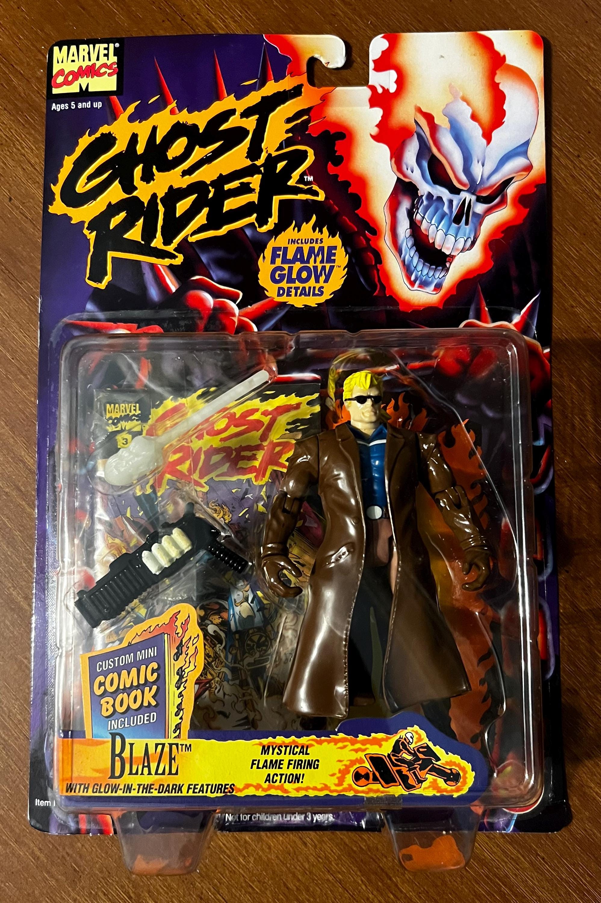 Toybiz: Ghost Rider's Blaze Action Figure (1995) - Etsy