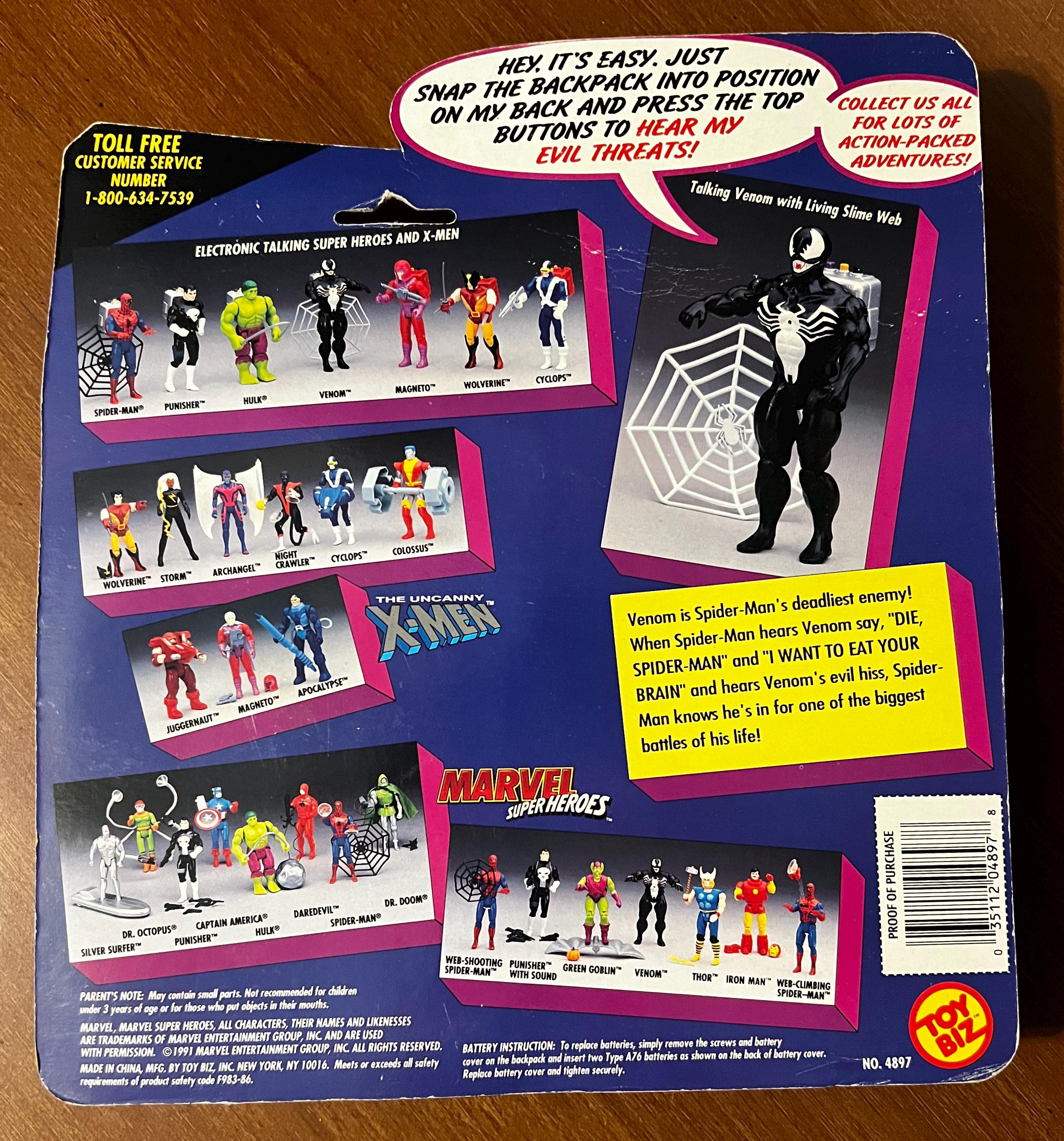 Toybiz: Marvel Super Heroes Electronic Talking Venom Action Figure