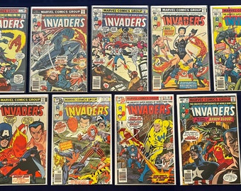 Marvel Comics: Collezione di fumetti dell'età del bronzo di The Invaders (1976-79)