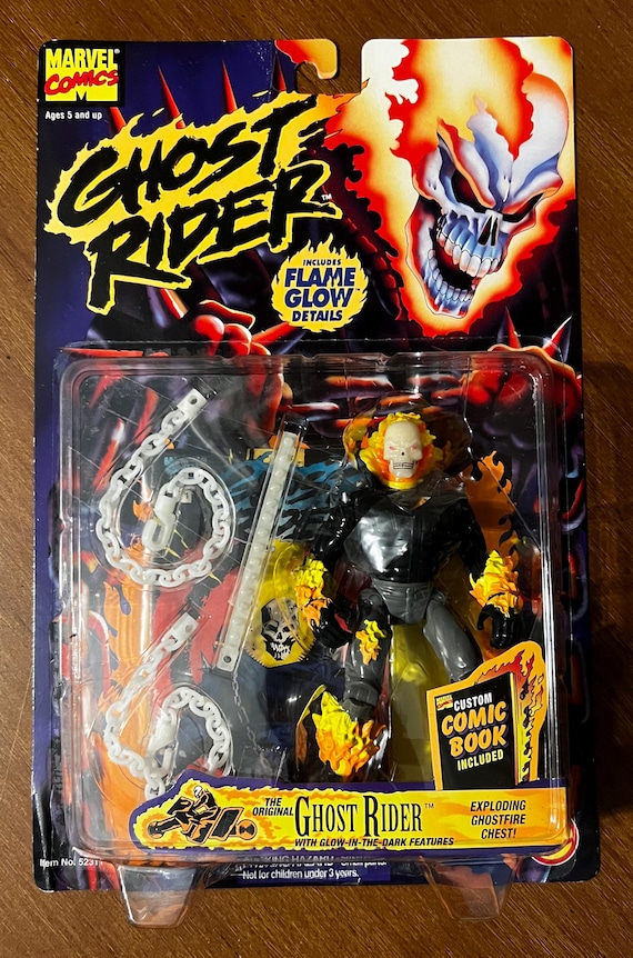 Toybiz: the Original Ghost Rider Action Figure (1996) - Etsy