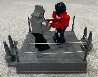 Hasbro: Transformers Rock 'Em Sock 'Em / Battlin' Robots Optimus Prime & Megatron Fighters (1985)