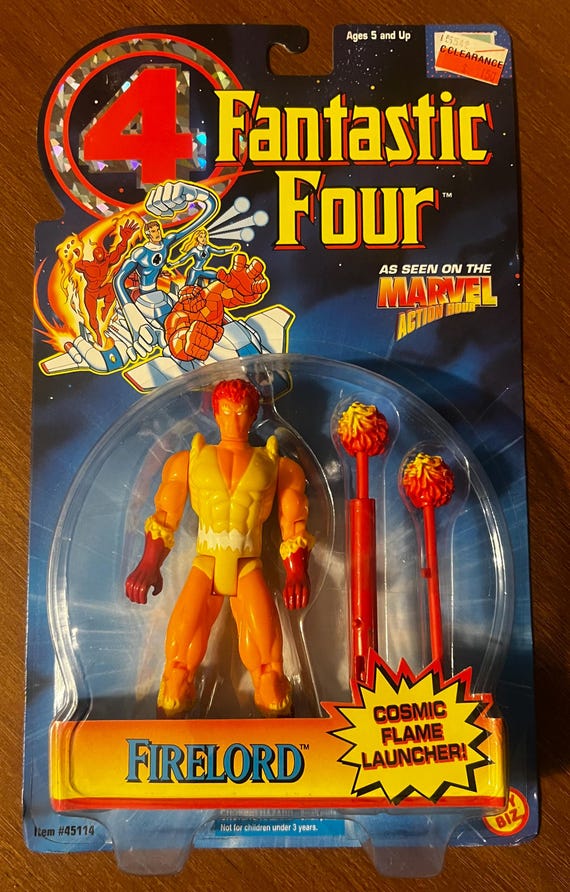 Toybiz: Fantastic Four Firelord Action Figure (1995) - Etsy