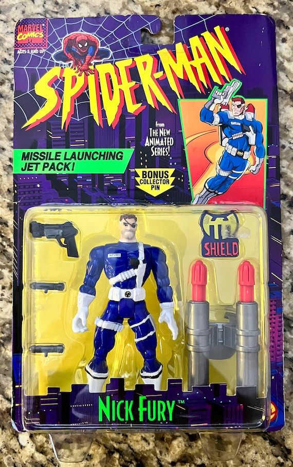Toybiz: Spider-man's Nick Fury Action Figure (1995) - Etsy