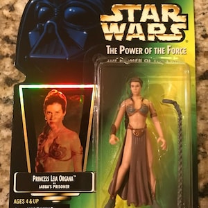 Star Wars Power of the Force Prinses Leia Organa als Jabba&#39;s Prisoner Action Figure 1997