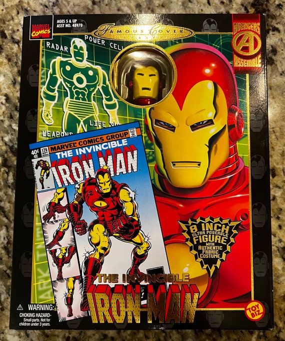 Toybiz: Famous Covers Series Iron Man Action Figure (1998) - Etsy