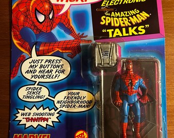 ToyBiz: Marvel Super Heroes Electronic Talking Spider-Man Action Figure (1991)
