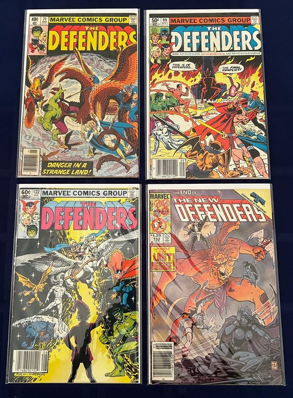 Marvel Comics: the Defenders #'s 71, 99, 122, 152 - Etsy