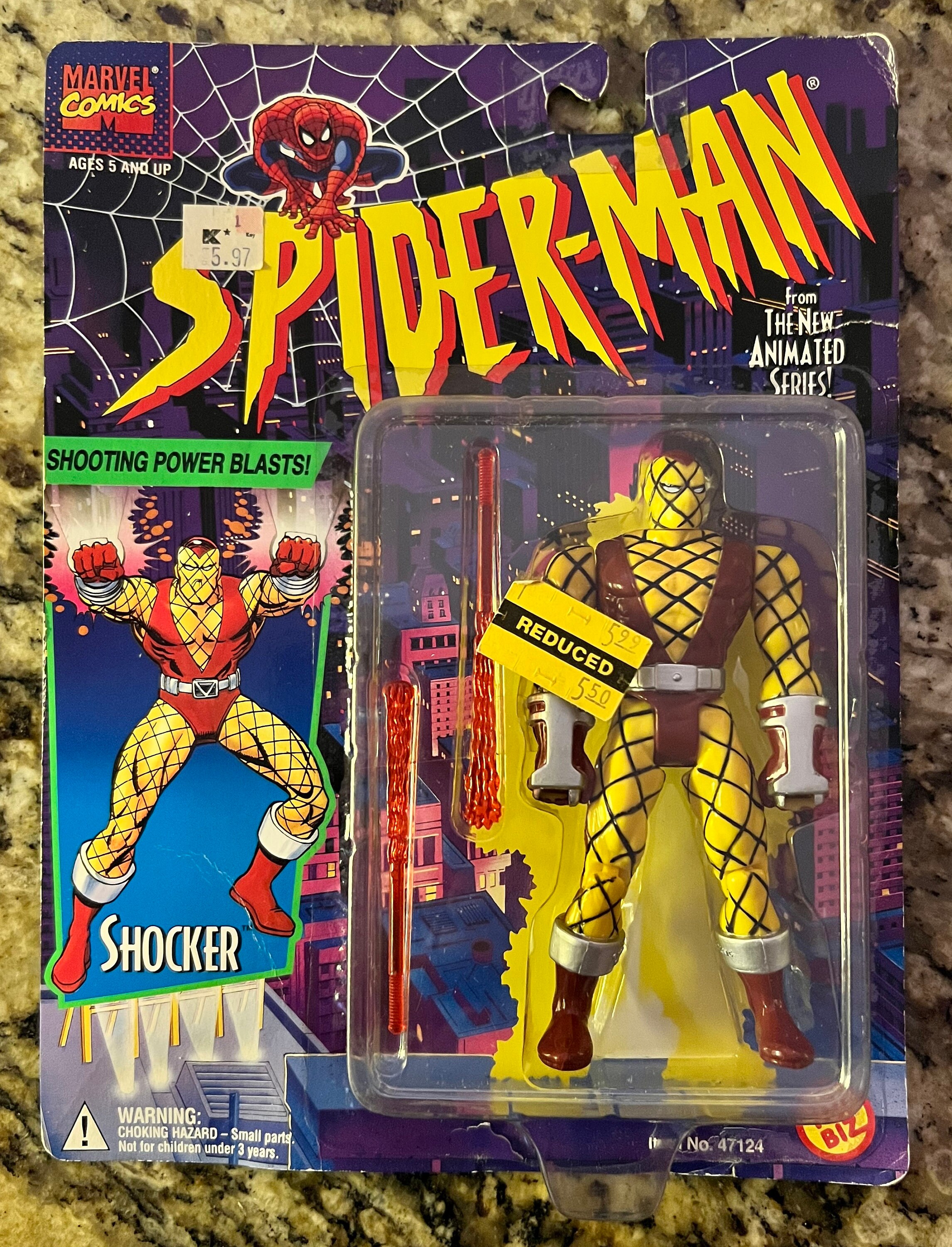 Toy Biz Spider man s the Shocker Action Figure 1994 Etsy