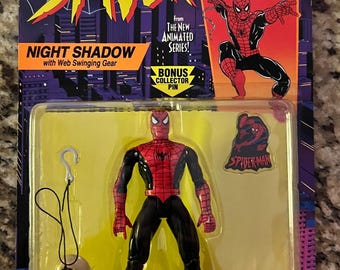 ToyBiz: Night Shadow Spider-Man Action Figure (1995)