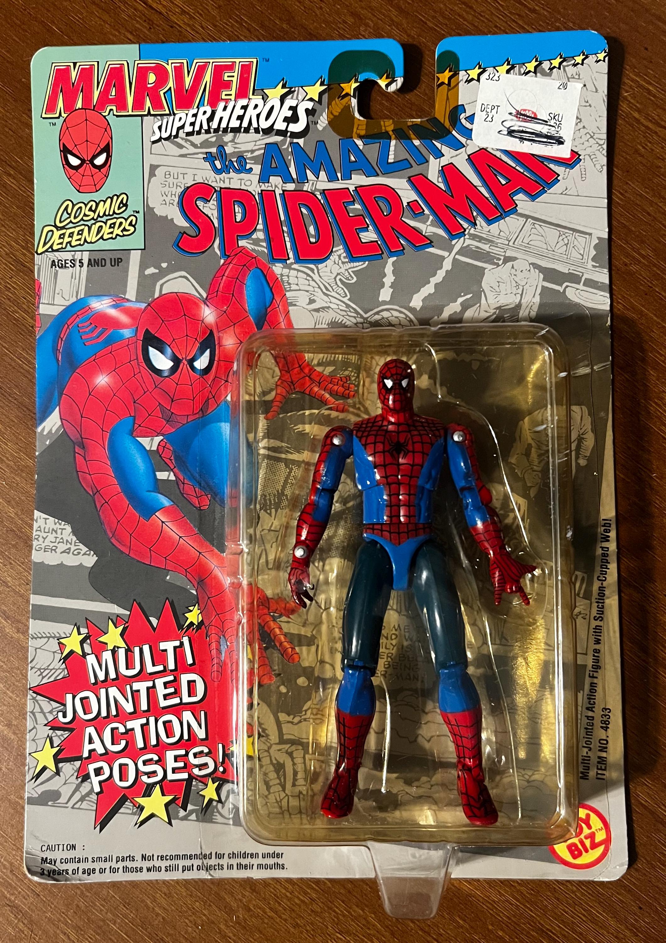 トイビズ　マーベルスーパーヒーローズ Toybiz: Marvel Super Heroes Spider-man Action Figure W/ Multi