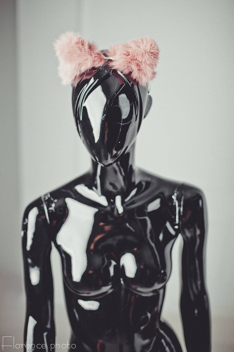 Pink Cat Ears Headband Kitten Ears Petplay Etsy Pink Cat Ears Headband Kitten Ears Petplay Etsy