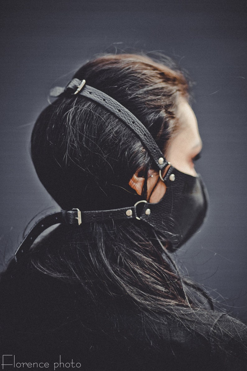 Personalized Leather Face Mask Fetish Mask Motorcycle Mask Etsy