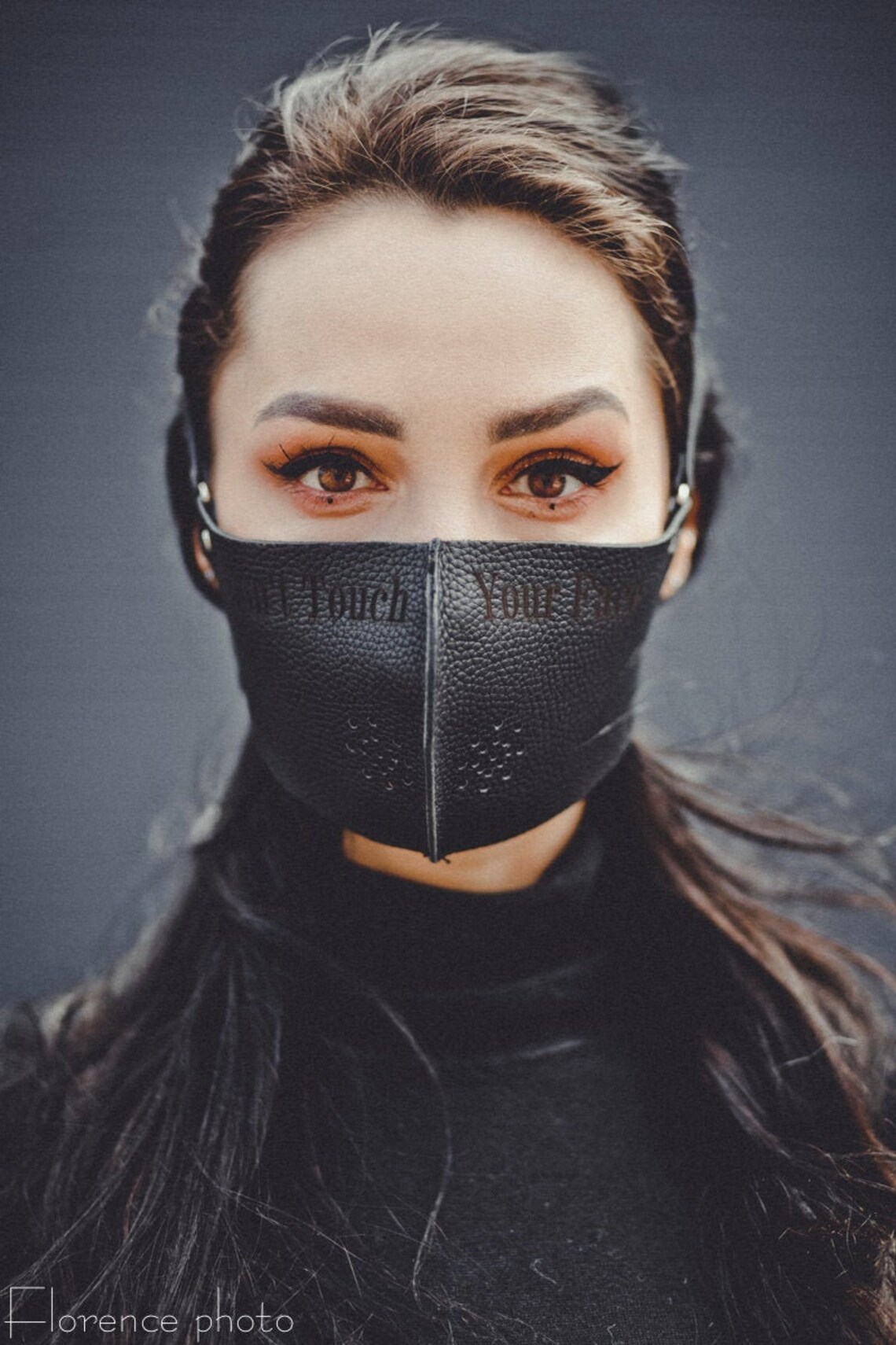 Personalized Leather Face Mask Fetish Mask Motorcycle Mask Etsy