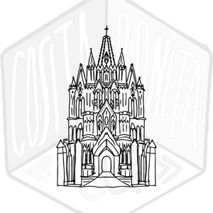 Parroquia de San Miguel Arcángel - Arte vetorial