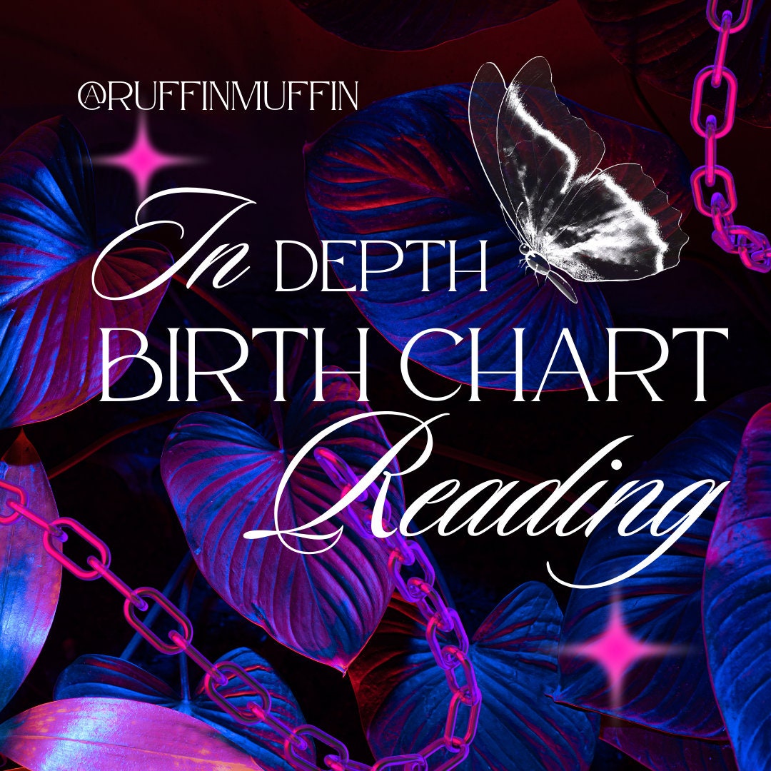 store product block in depth birth chart reading. poster