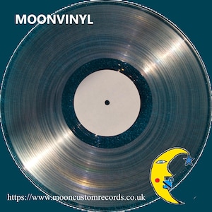 Create/Make your own 12 inch 30cm clear vinyl 33 RPM custom vinyl LP - personal music choice from mixtape/playlist. 12-54 minutes Bild 1