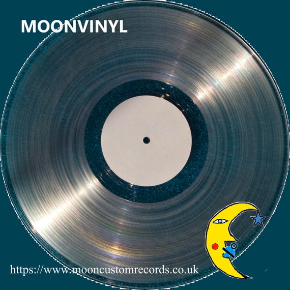 Create/Make your own 12 inch 30cm clear vinyl 33 RPM custom vinyl  LP  -  personal music choice from mixtape/playlist. 12-54 minutes