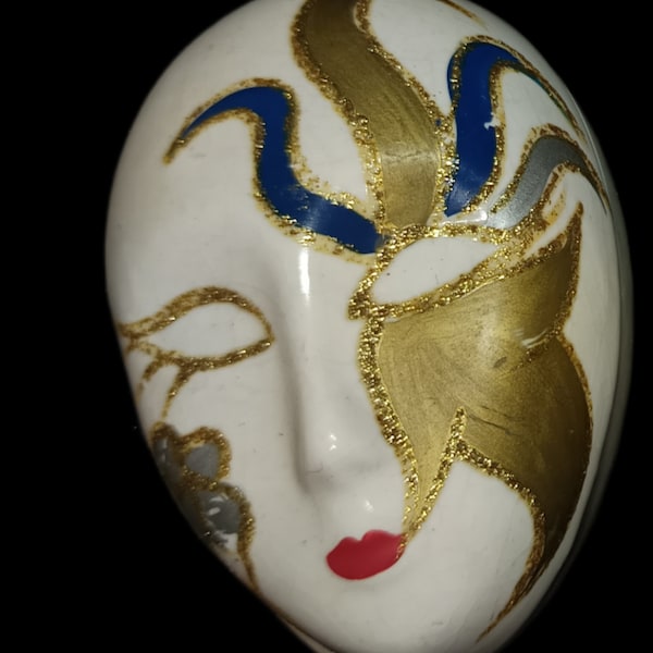 Boîte à bijoux en forme de masque Provenance Venise fin années 80
