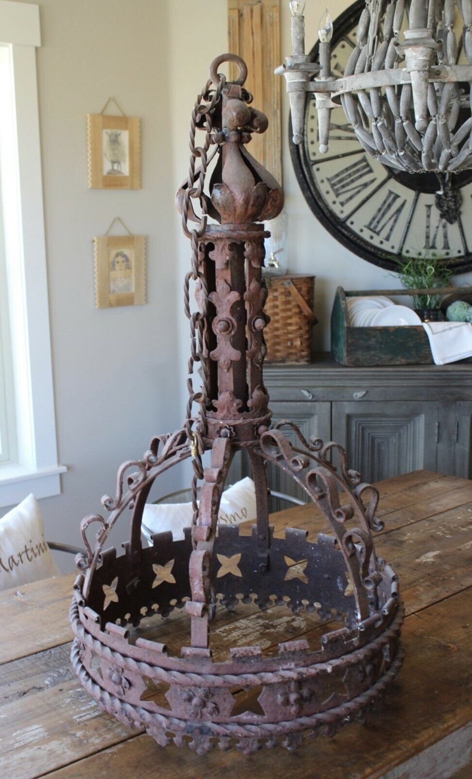 Large iron chandelier new arrivals