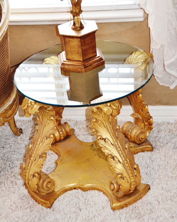 Rare Italian Florentine Endtable/Cofee Table Carve