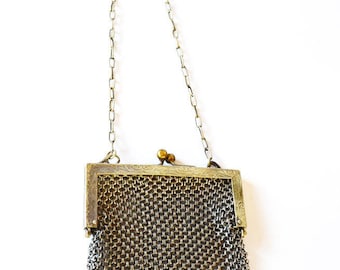 Antique Chain Metal Purse Chatelaine