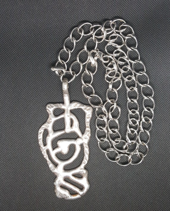 70's Jacob Hull Danish Modern Brutalist Necklace C