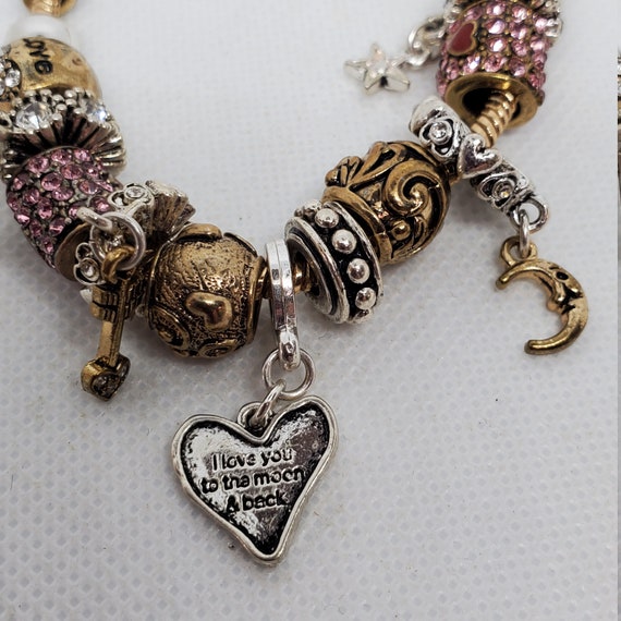 Vintage Landau (with tag, never worn) Lovve you to the  Moon Charm Bracelet View 4