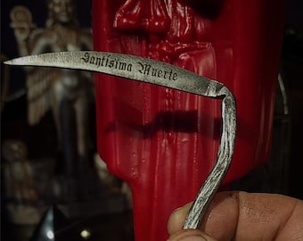 Santisma Muerte Scythe Candle scribe