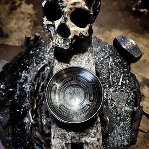 Hekate offering bowl, hand forged.