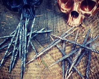 Copper and steel candle scribes