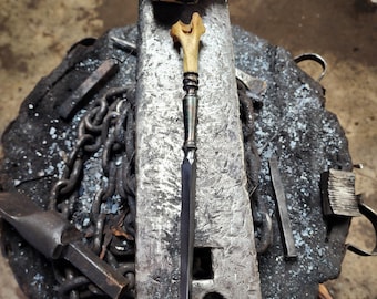 Witches prick, burin, scribe, wand, and athame.