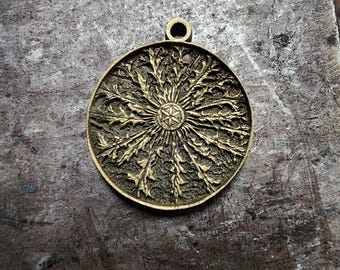 Hexafoil sun thistle charm