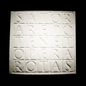 Embossed Sator Square