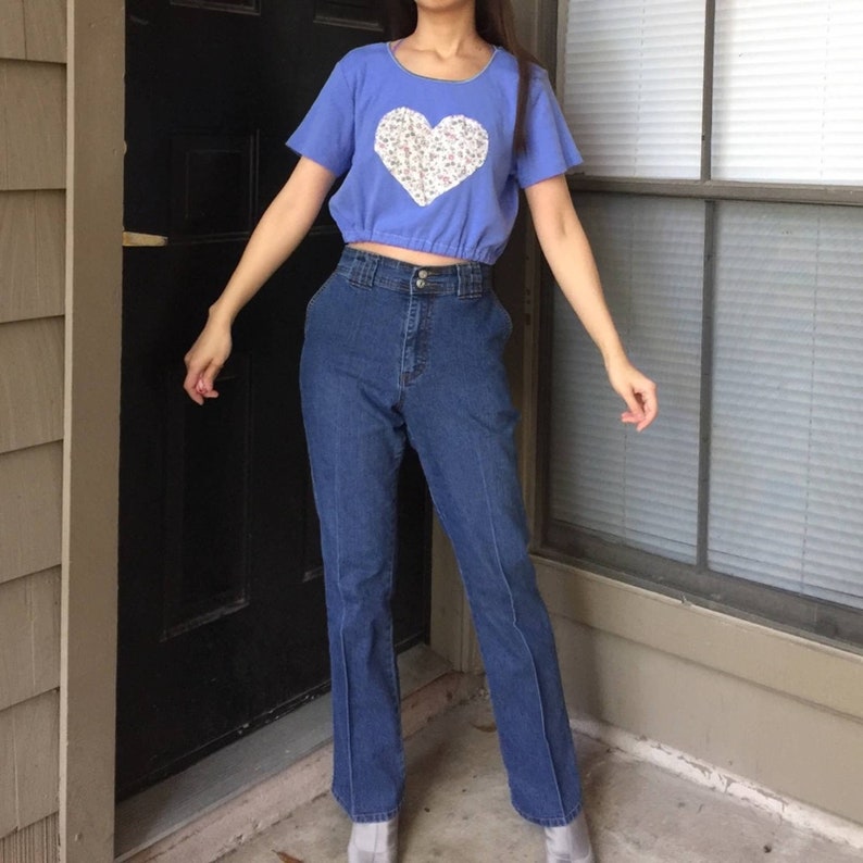 Reworked Lands\u2019 End Crop Top.-H3.