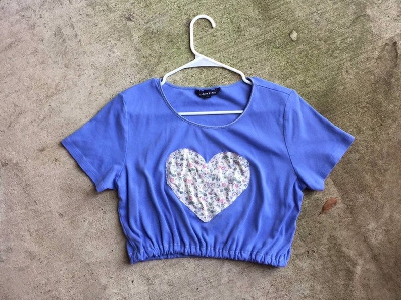 Reworked Lands\u2019 End Crop Top.-H3.