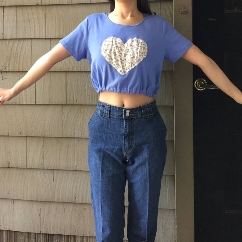 Reworked Lands\u2019 End Crop Top.-H3.