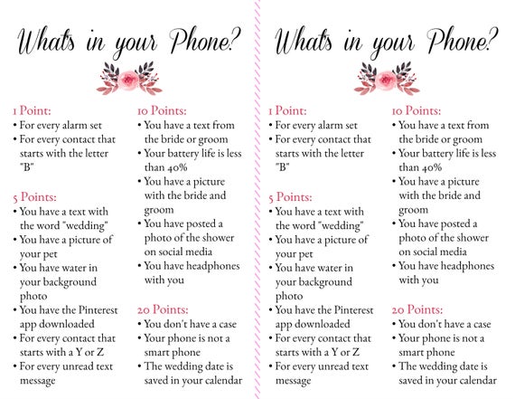 bridal shower engagement party games printable download etsy