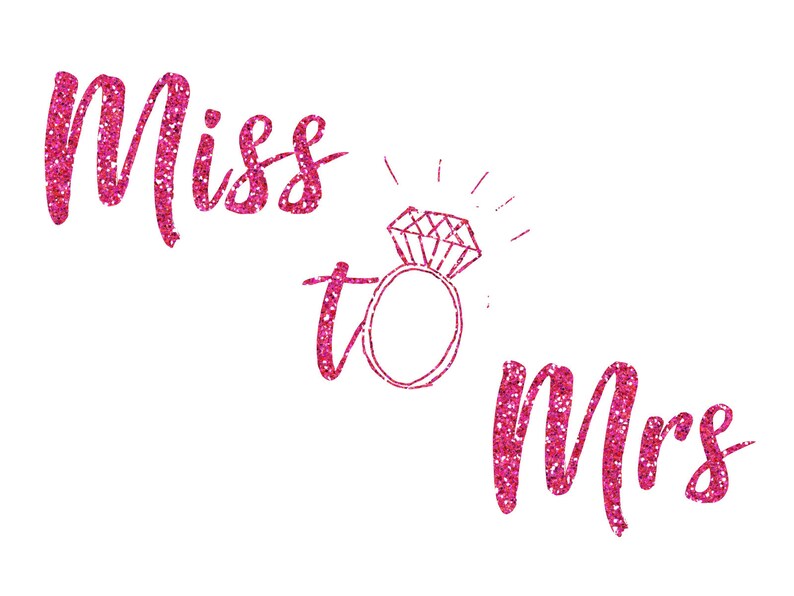 Miss To Mrs Printable Sign Etsy