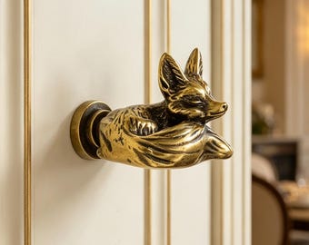 Antique Brass Trilobite Cabinet Knob, Fossil Animal Drawer Knob, Brass Handles Pulls, Vintage Furniture Hardware for Cupboard Dresser