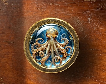 Octopus Drawer knob Handmade Vintage Antique Dresser Knobs Pulls Handles Handmade Furniture Knobs Cabinet Knobs DIY Pulls Furniture Hardware