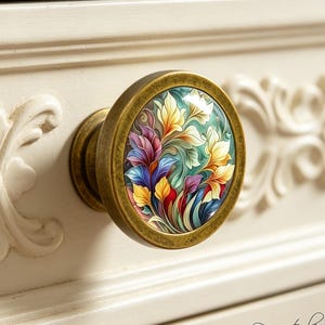 Flower knobs Handmade Vintage Antique Dresser Knobs Pulls Handles Handmade Furniture Knobs Cabinet Knobs DIY Pulls Furniture Hardware