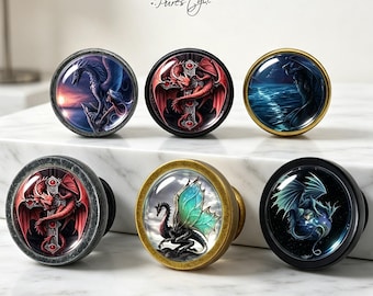 Fantasy Dragon Cabinet Knobs,Gothic Dragon Drawer Pulls,Mythical Dragon Cupboard Knobs,Dark Fantasy Furniture Hardware,Dragon Lover Gift