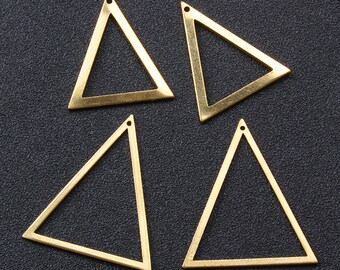 8692Z-N-30 2 Pieces Antique Brass Plated Brass Base Charm-Ginkgo 16x14mm