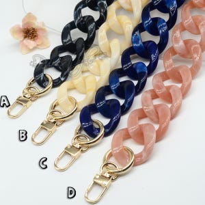 A piece of Acrylic Chain Bag chain Acrylic chain Purse Chain bag handle bag strap Plastic Handles, Handcraft Material for Handbag Making,Y11