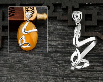 925 Pendant Blank,17x30mm 925 Sterling Silver Pendant Blank