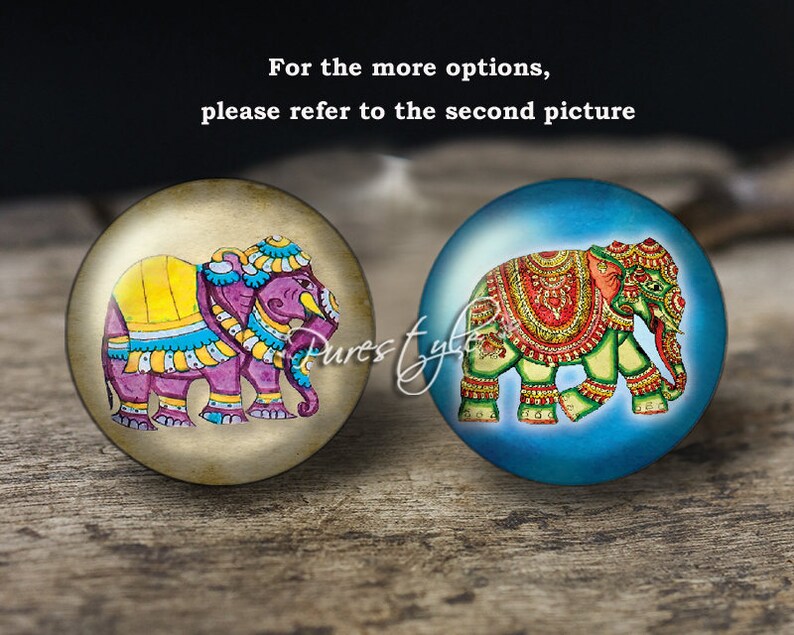 Elephant,Handmade Photo Glass Cabochon,Round cabochons,Cabs Cabochons,Image Glass Cabochon,glass cabochons,Dome cabochons