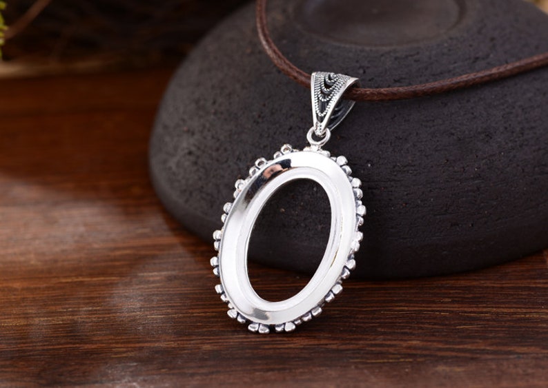 925 Pendant Blank 16x25mm 925 Sterling Silver Pendant Blank Etsy