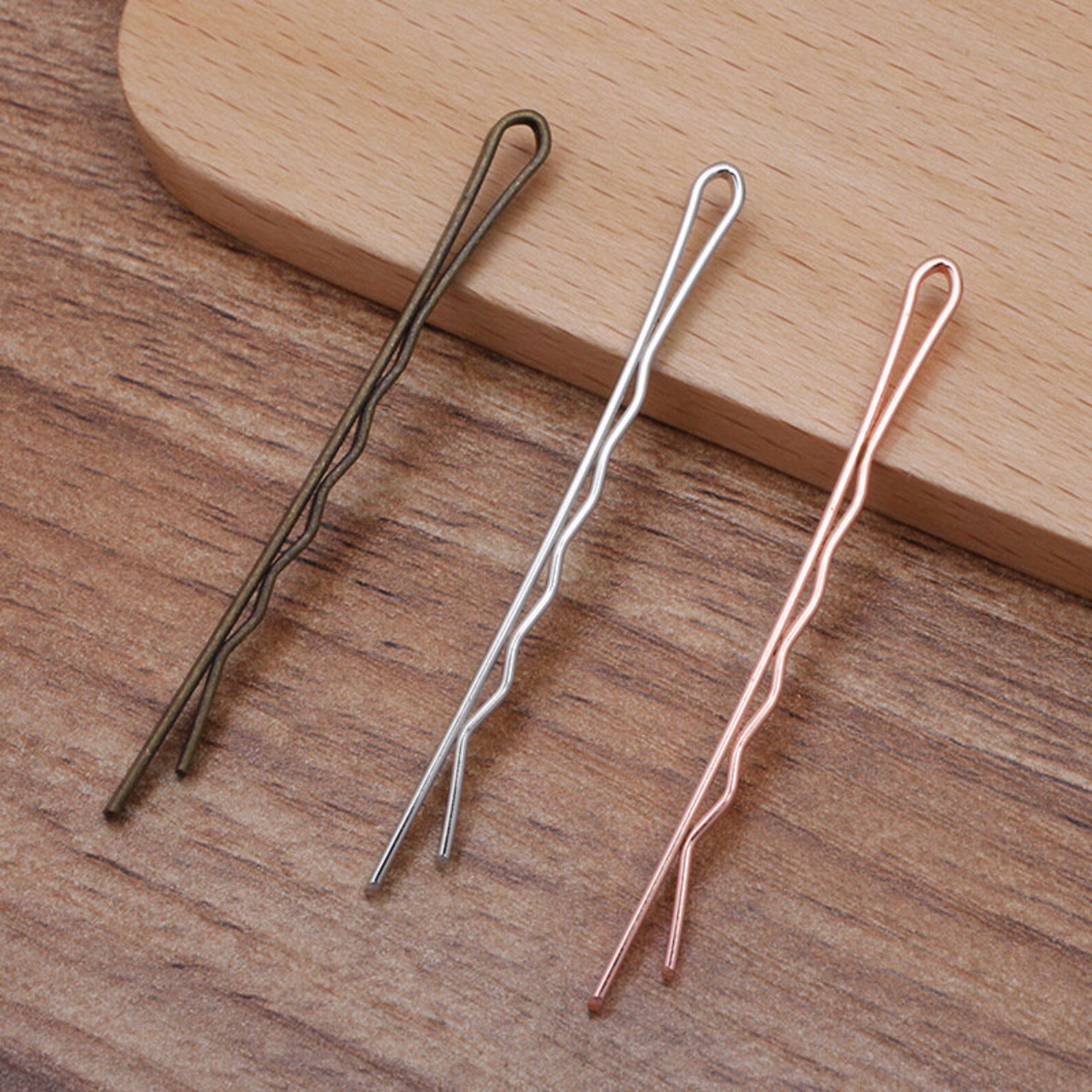 100pcs 55x2mm Bobby Pins Hair Clips Bobby Pins Simple Bobby Etsy
